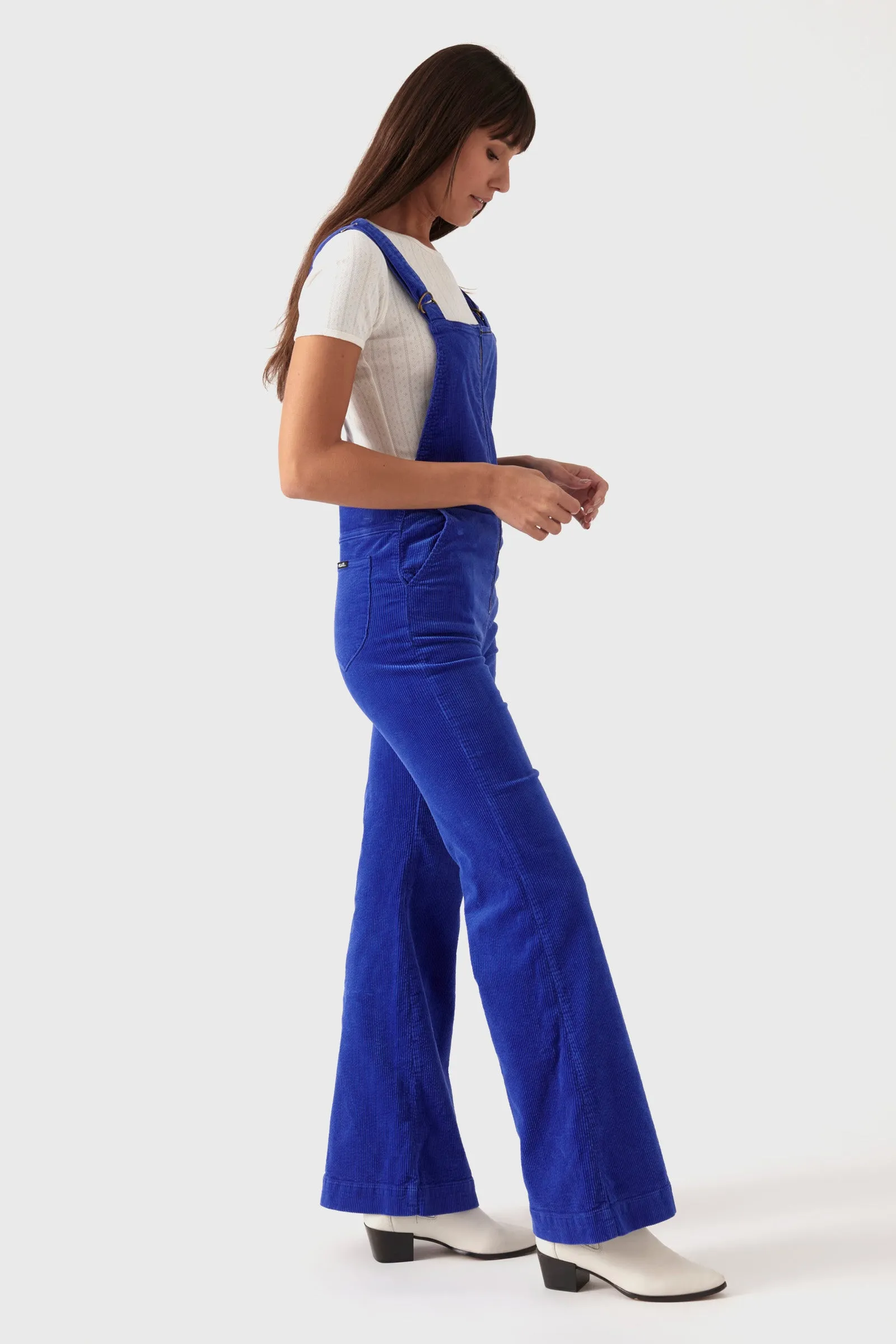 Eastcoast Flare Overall - Electric Blue Cord