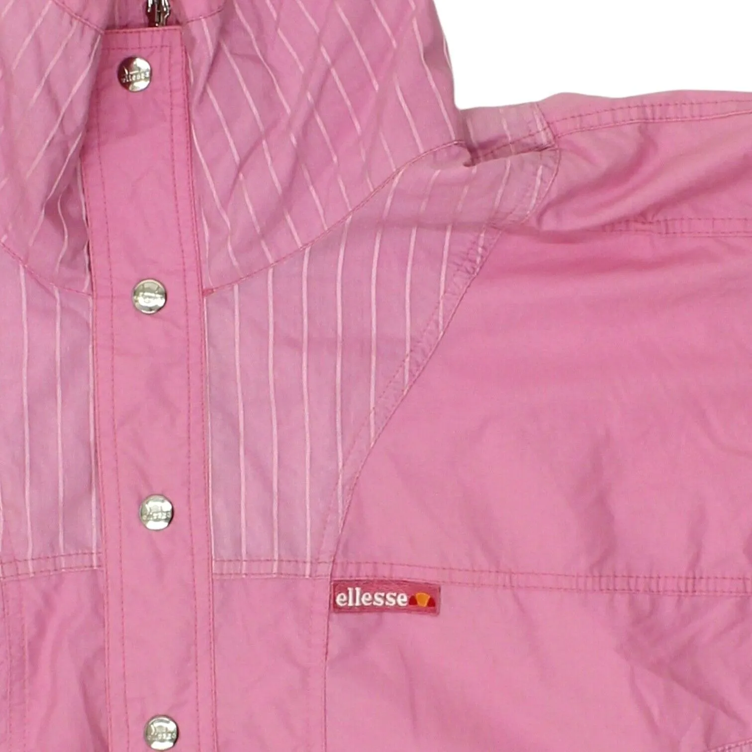 Ellesse Womens Pink Track Jacket | Vintage 90s Tracksuit Top Sportwear VTG