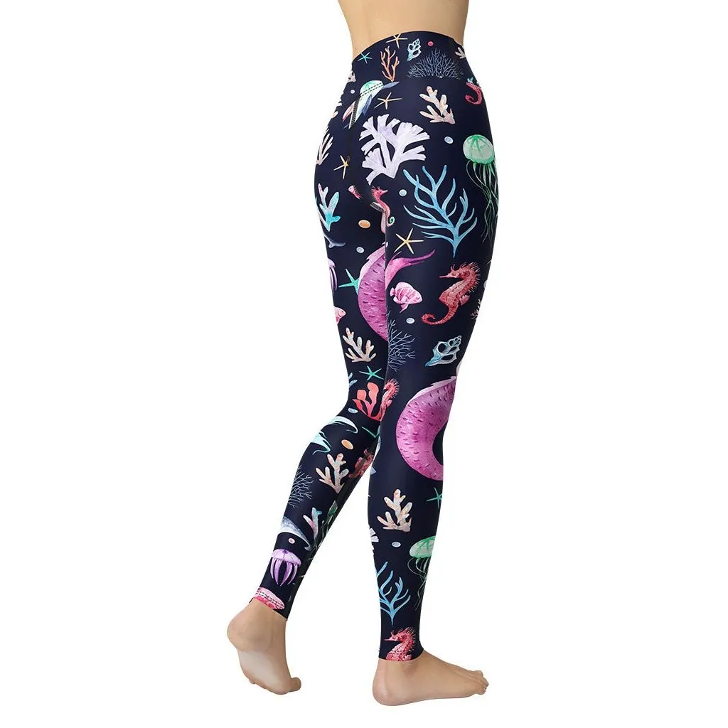 Enchanted Mermaids Yoga Leggings