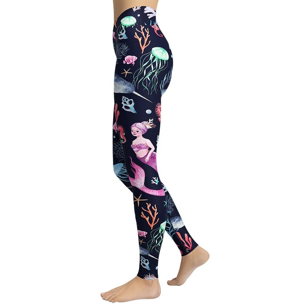 Enchanted Mermaids Yoga Leggings