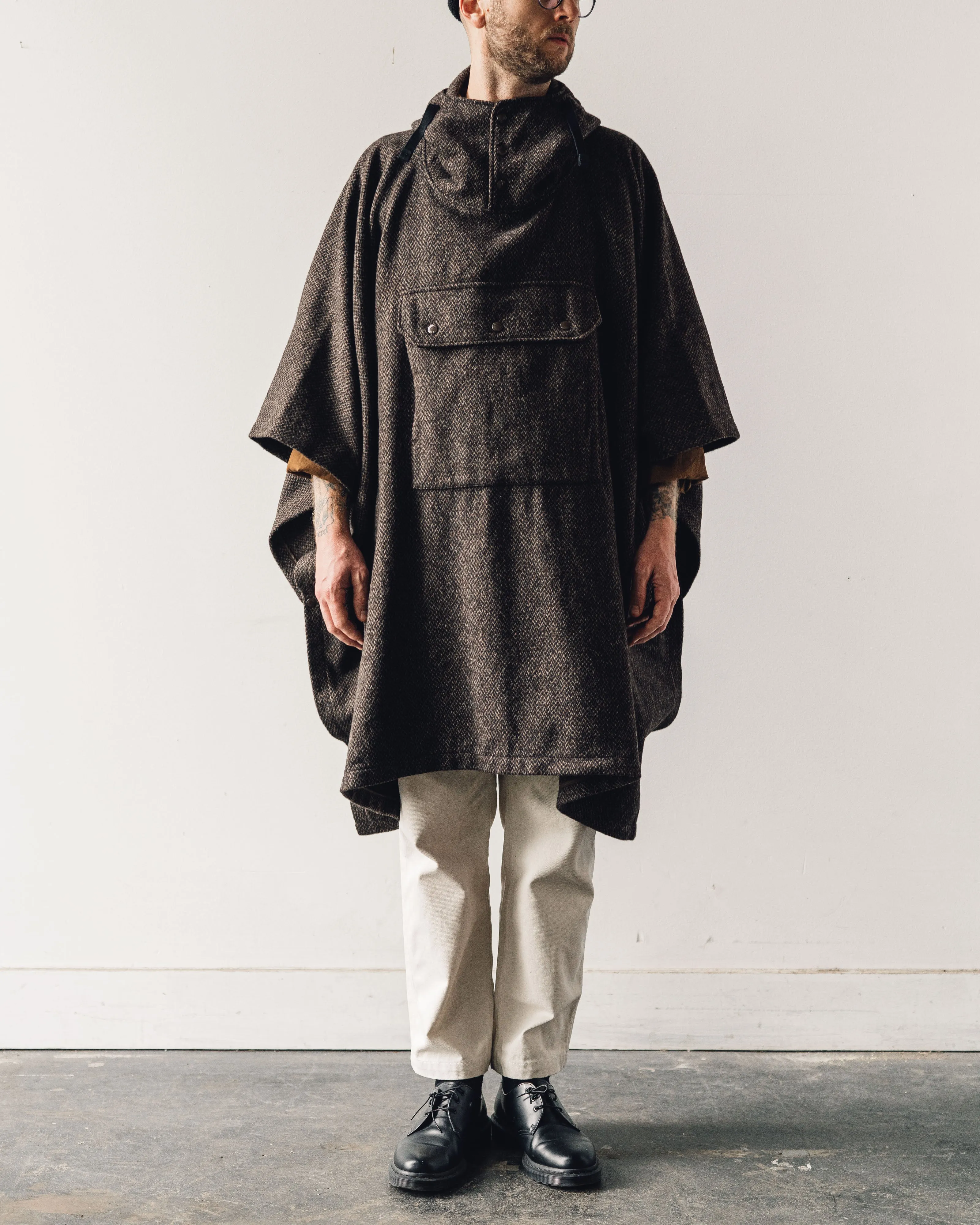 Engineered Garments Poncho, Brown