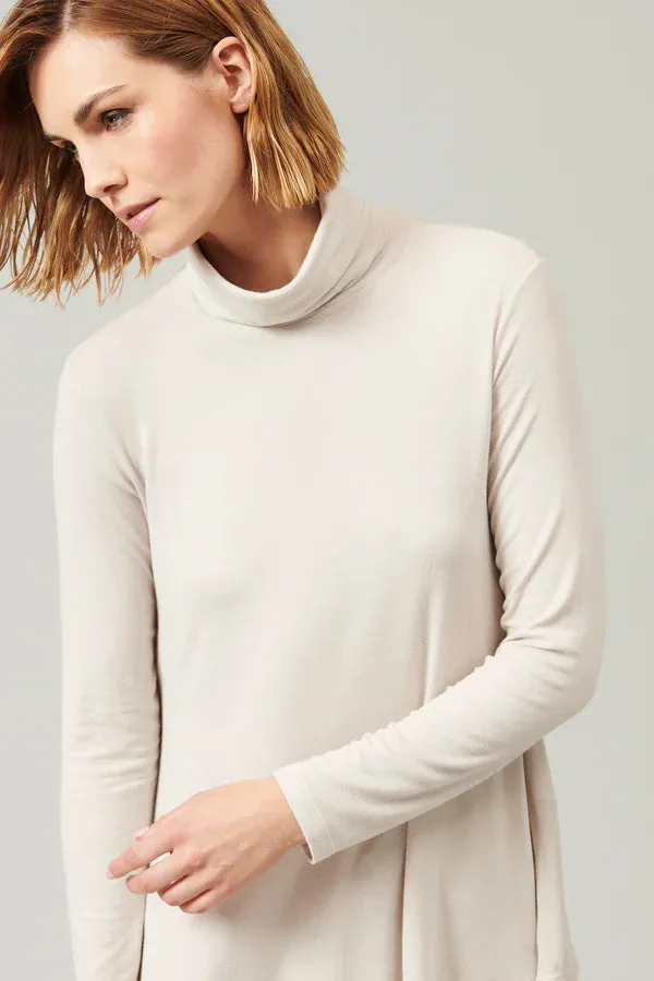 Flared Turtleneck - Sand