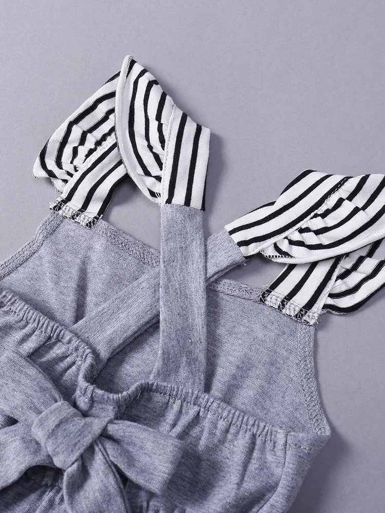 Flutter Sleeve Baby Jumpsuit Overalls Summer