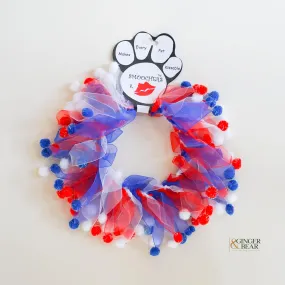 Fun Dog Neckwear, Red White Blue Fuzzy Smoocher