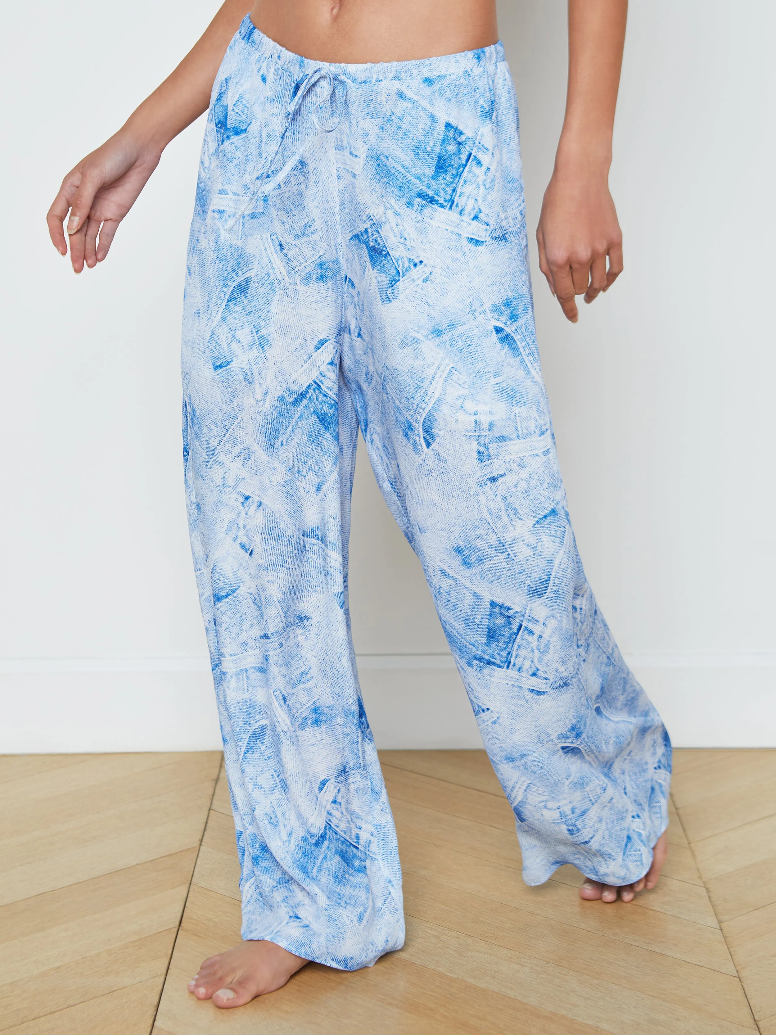 Geraldine Silk-Blend Cover-Up Pant