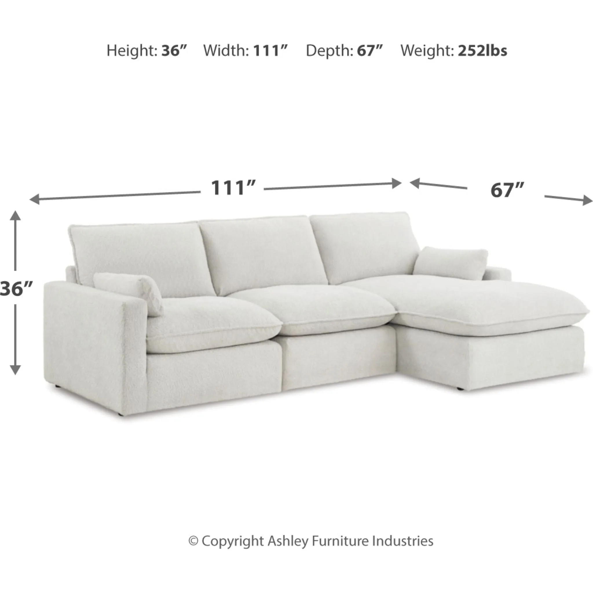 Gimma-Exclusive 3 Piece Sectional