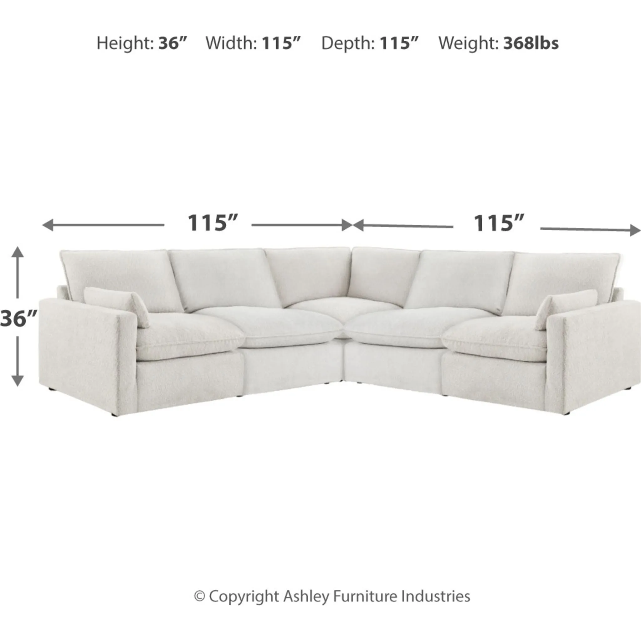 Gimma-Exclusive 4 Piece Sectional