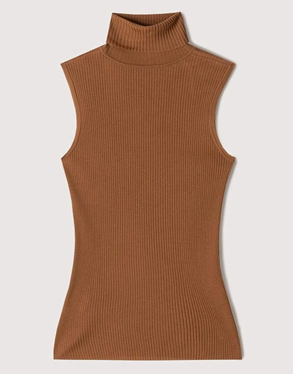 Ginger Sleeveless Turtleneck Tank