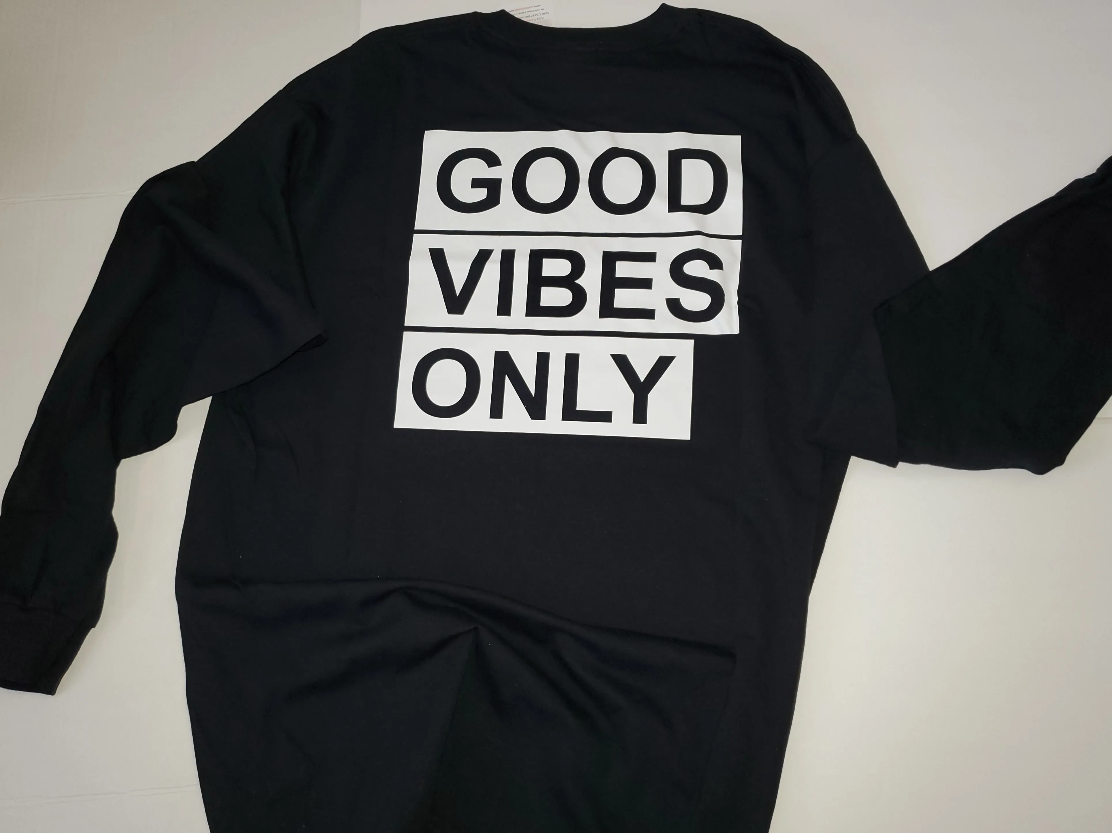 GOD GOT / GOOD VIBES   LONG SLEEVE T-SHIRT