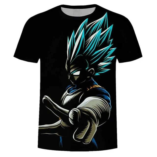 Goku Dragon Ball Z 3d T Shirt Summer Fashionable Short Sleeve Hip Hop Tee Tops Men Anime DBZ Harajuku T-Shirts