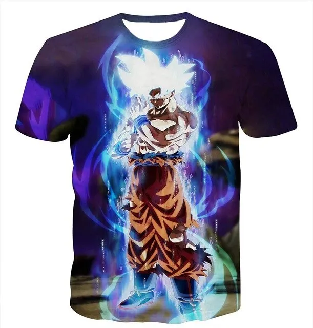 Goku Dragon Ball Z 3d T Shirt Summer Fashionable Short Sleeve Hip Hop Tee Tops Men Anime DBZ Harajuku T-Shirts