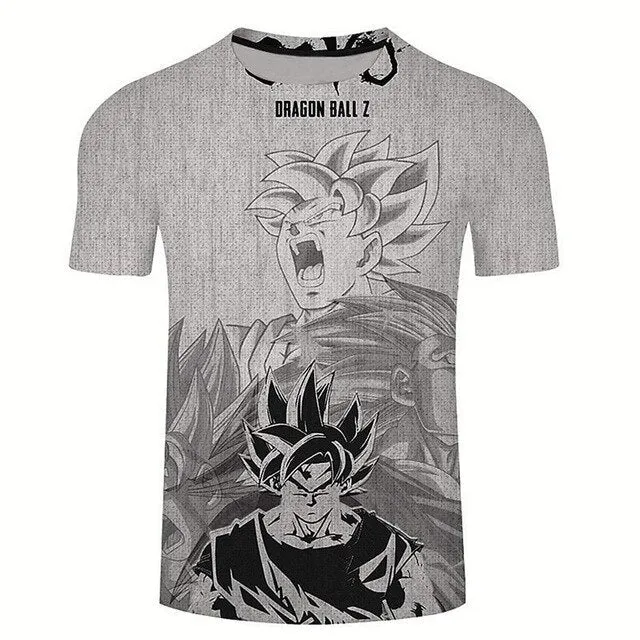 Goku Dragon Ball Z 3d T Shirt Summer Fashionable Short Sleeve Hip Hop Tee Tops Men Anime DBZ Harajuku T-Shirts