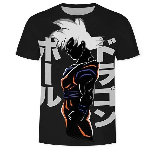 Goku Dragon Ball Z 3d T Shirt Summer Fashionable Short Sleeve Hip Hop Tee Tops Men Anime DBZ Harajuku T-Shirts