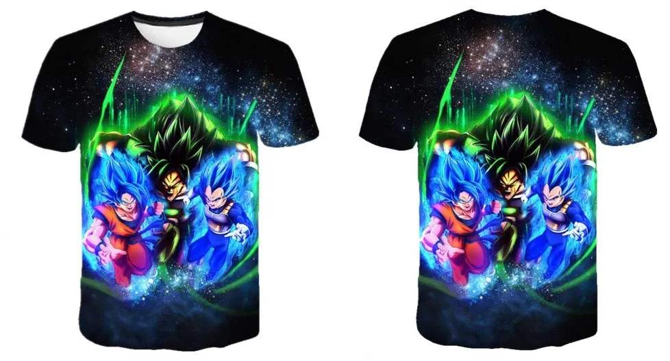 Goku Dragon Ball Z 3d T Shirt Summer Fashionable Short Sleeve Hip Hop Tee Tops Men Anime DBZ Harajuku T-Shirts