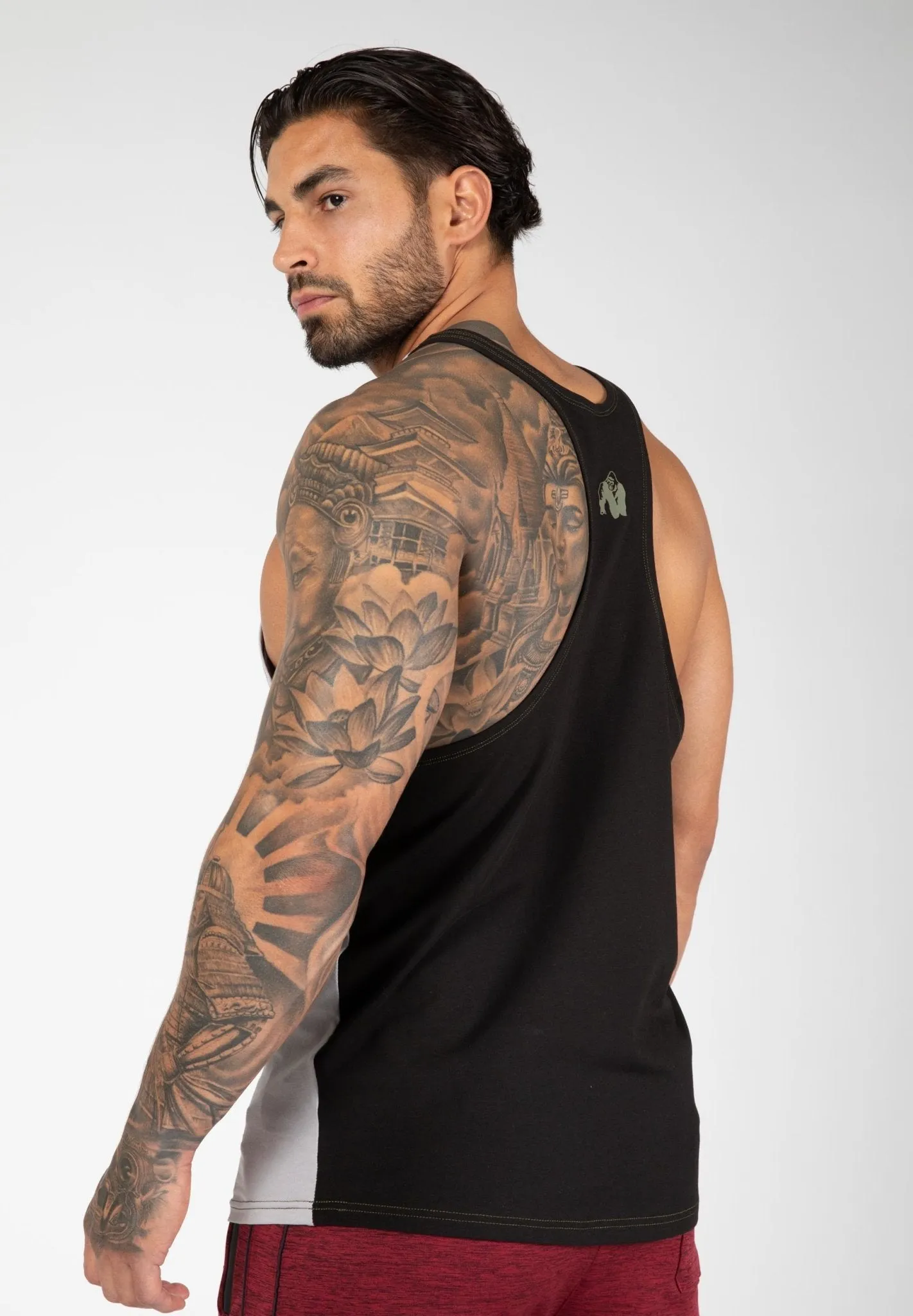 Gorilla Wear Sterling Stringer Tank Top - Black-Grey