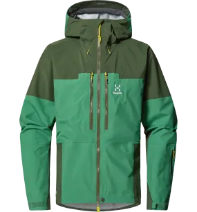 Haglöfs Men&#x27;s Spitz Gore-Tex Pro Jacket Seaweed Green/Dark Jelly Green | Buy Haglöfs Men&#x27;s Spitz Gore-Tex Pro Jacket Seaweed Green/Dark Jelly Green here | Outnorth