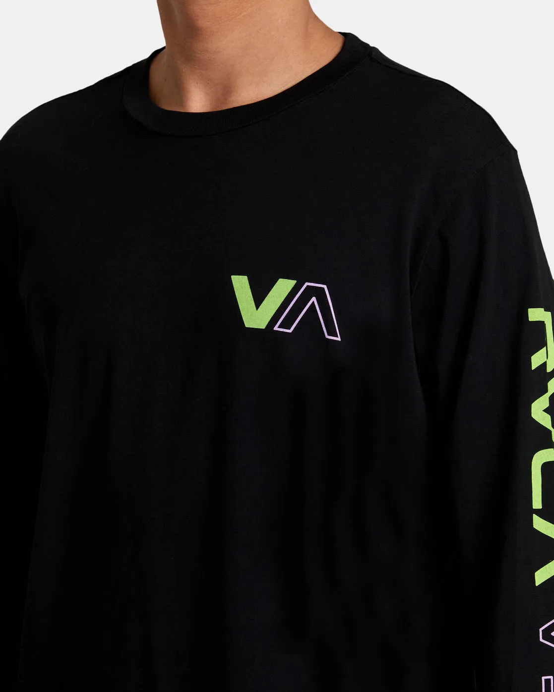 Halfway Long Sleeve Tee - Black