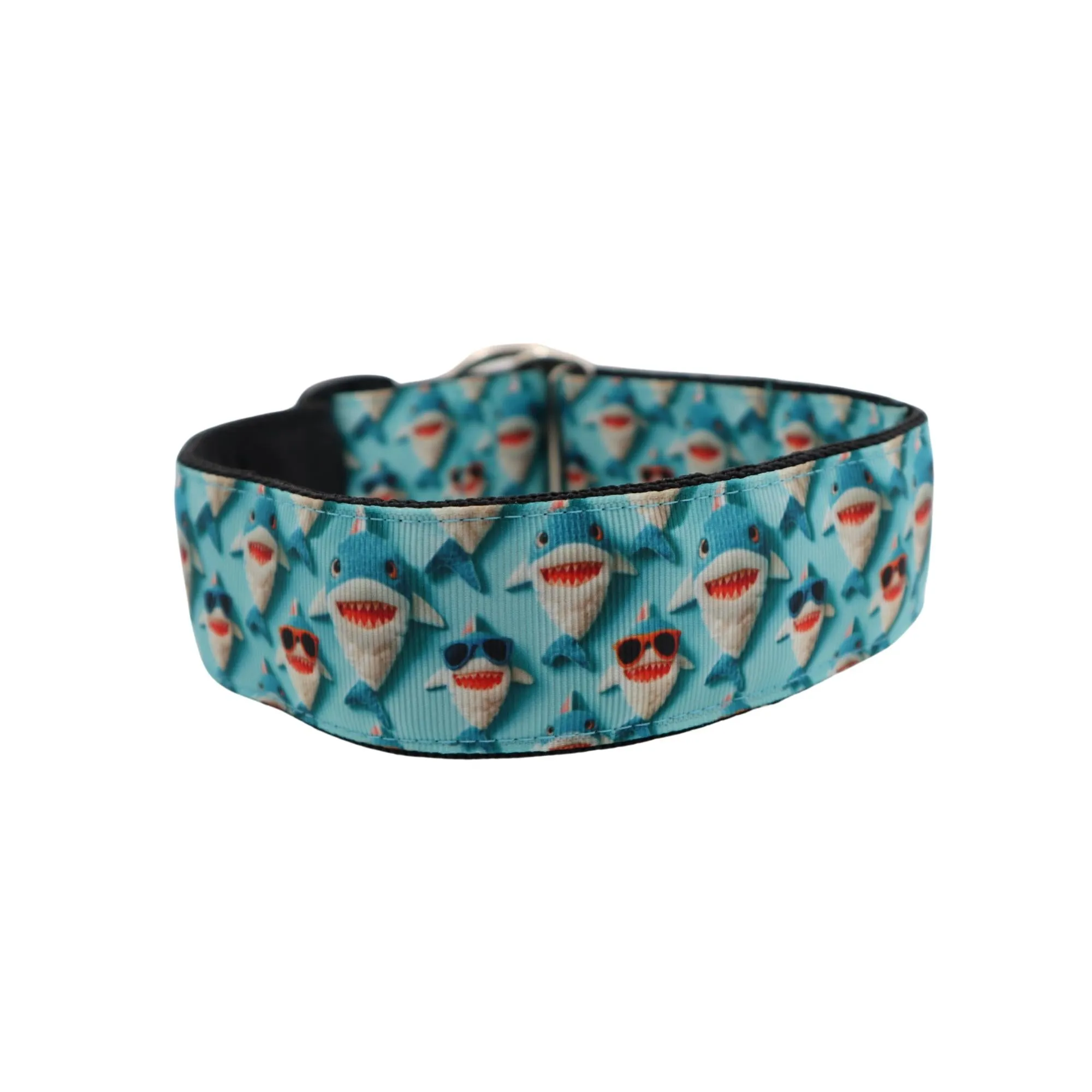 Handmade Dog Collar | Baby Shark | Width: 15-20-25-30-40-50 mm