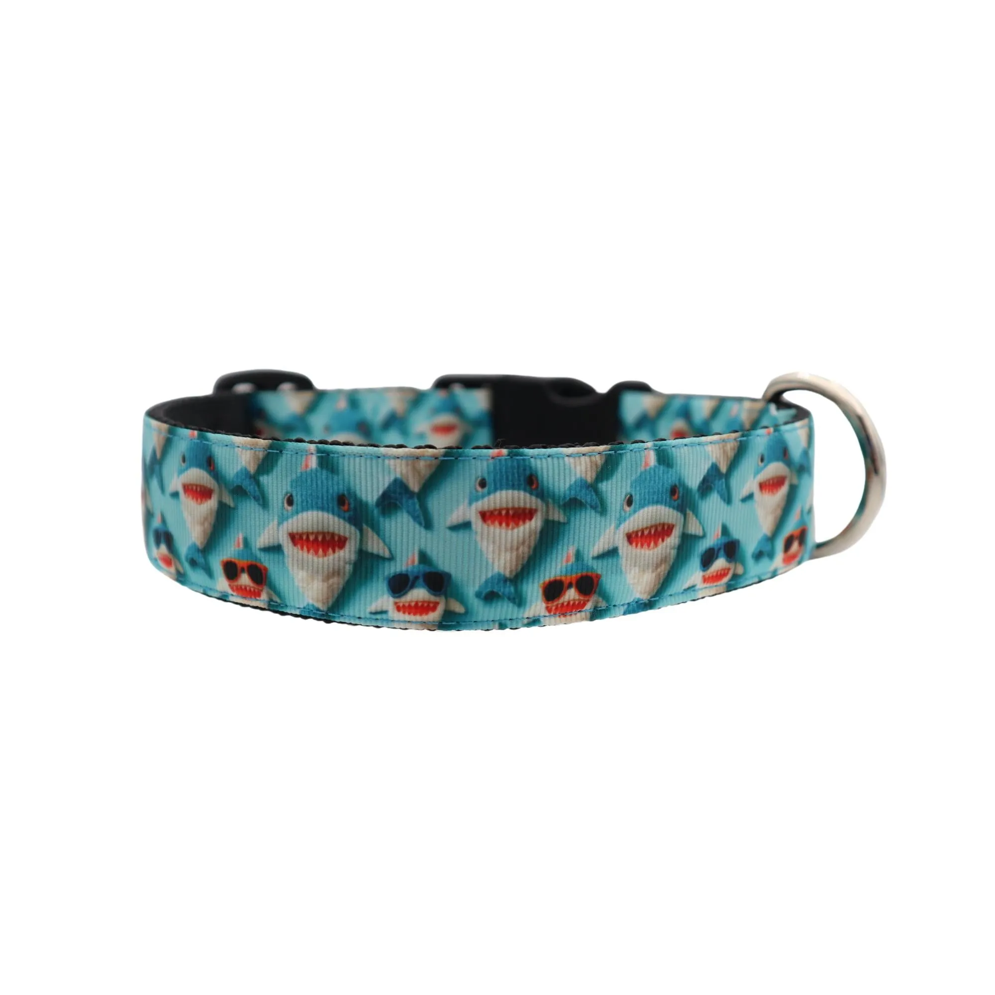 Handmade Dog Collar | Baby Shark | Width: 15-20-25-30-40-50 mm