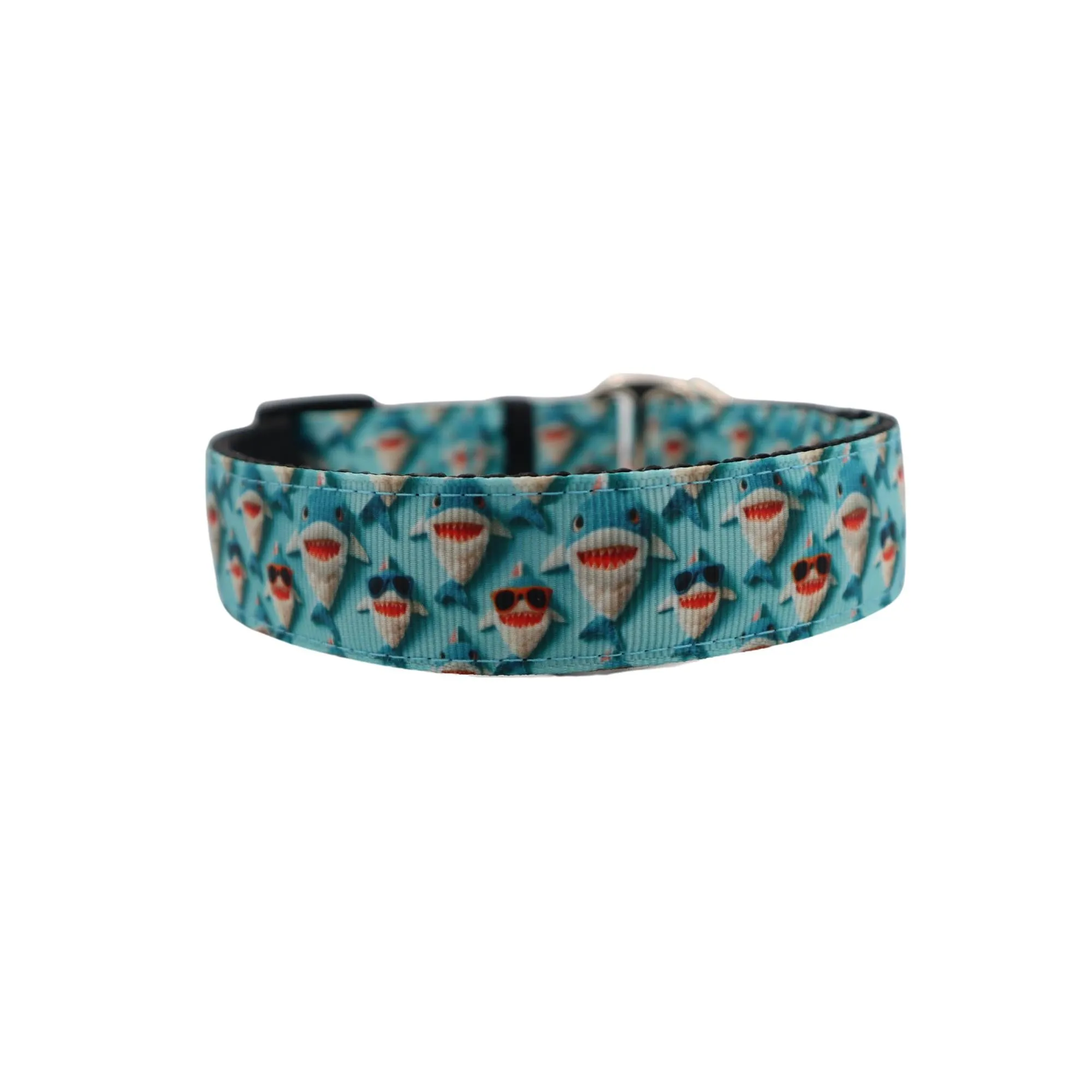 Handmade Dog Collar | Baby Shark | Width: 15-20-25-30-40-50 mm