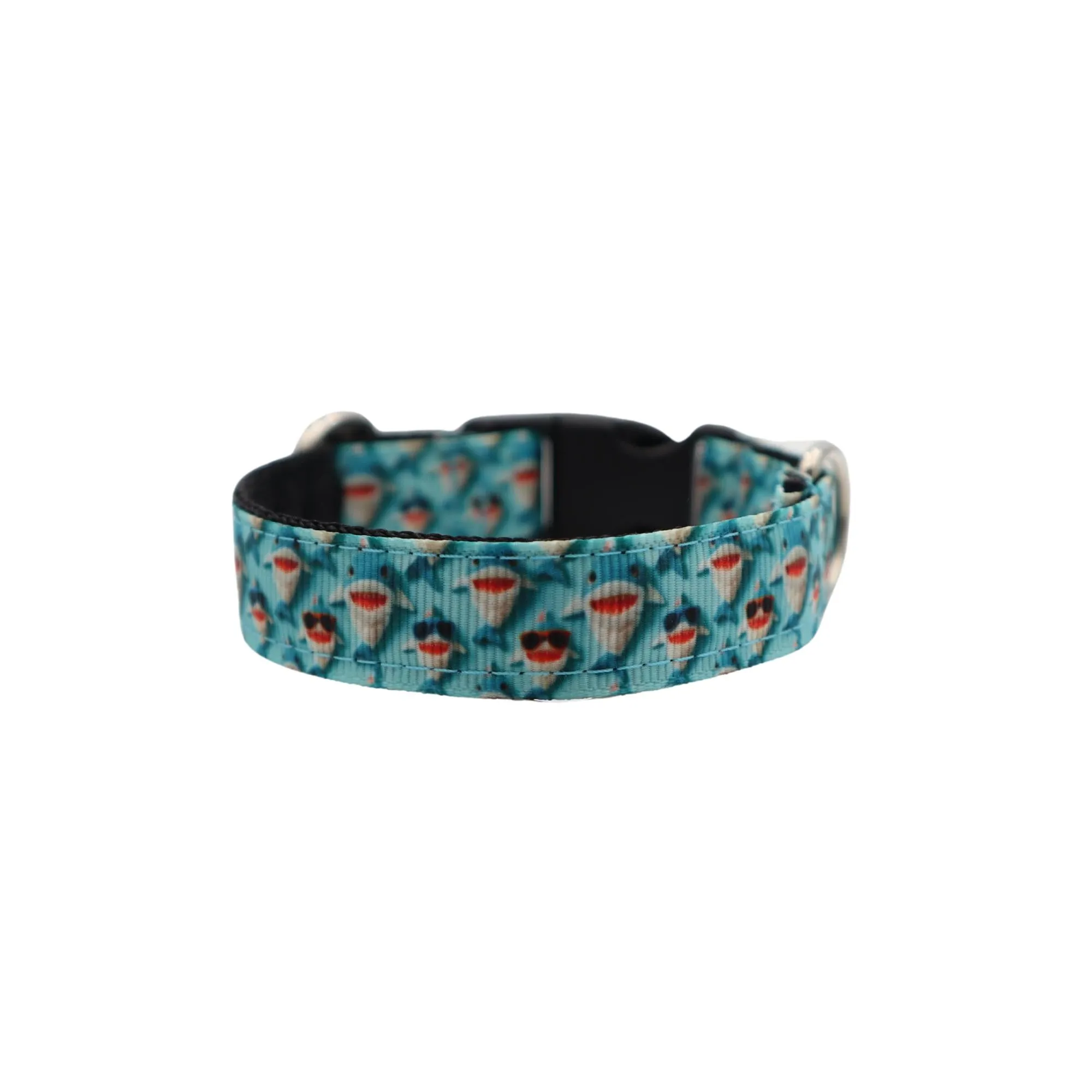 Handmade Dog Collar | Baby Shark | Width: 15-20-25-30-40-50 mm