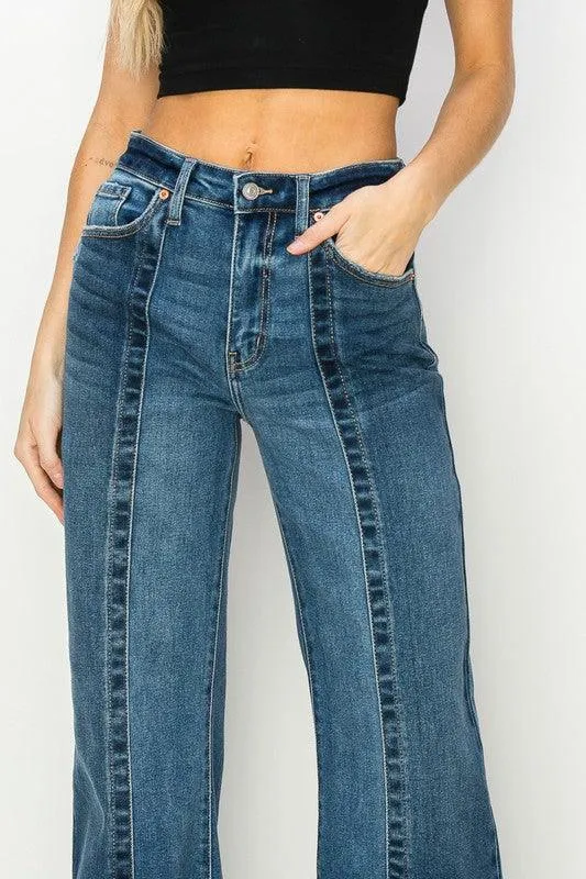 High Rise Relaxed Flared Jeans