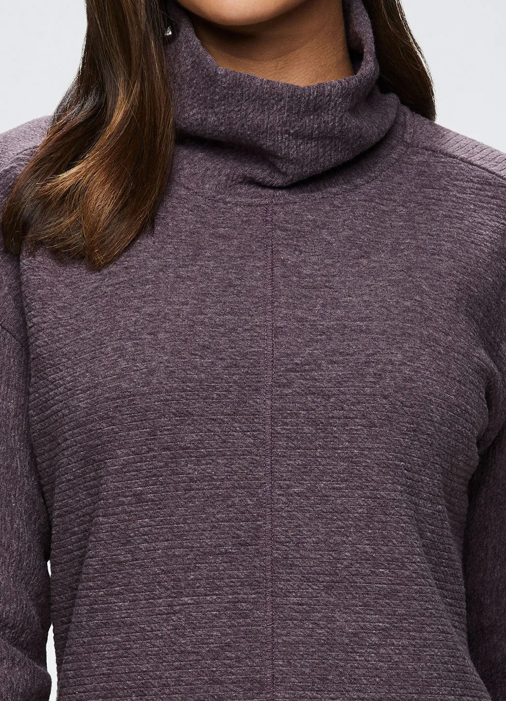 Hudson Textured Cowl Neck Tunic Sweatshirt