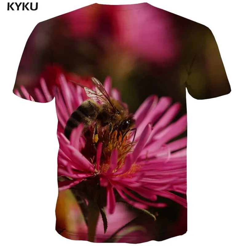 insect tshirt Casual shirt 3D plant men beautiful Casual art costume