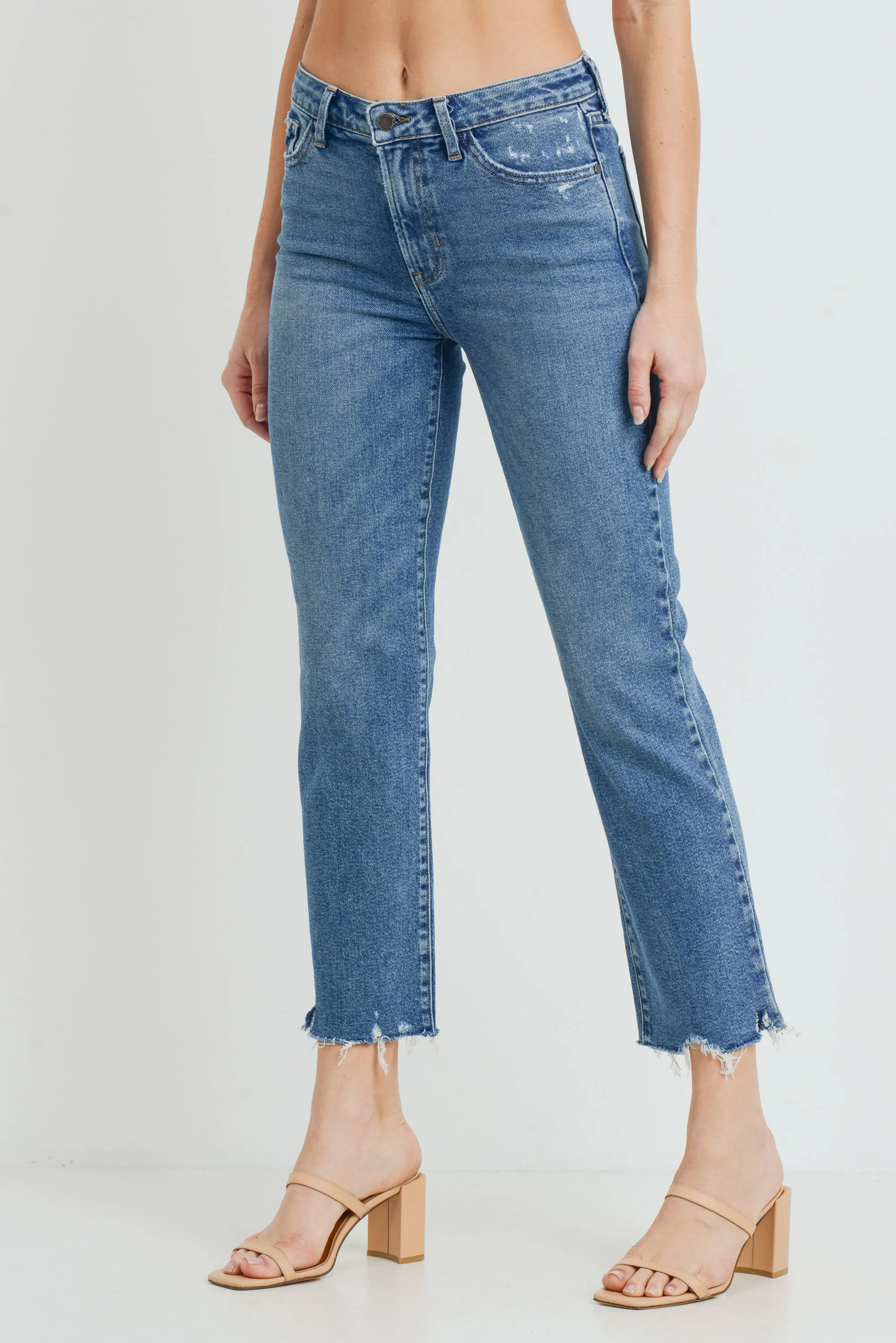 Just Black Denim High Rise Vintage Straight Jeans