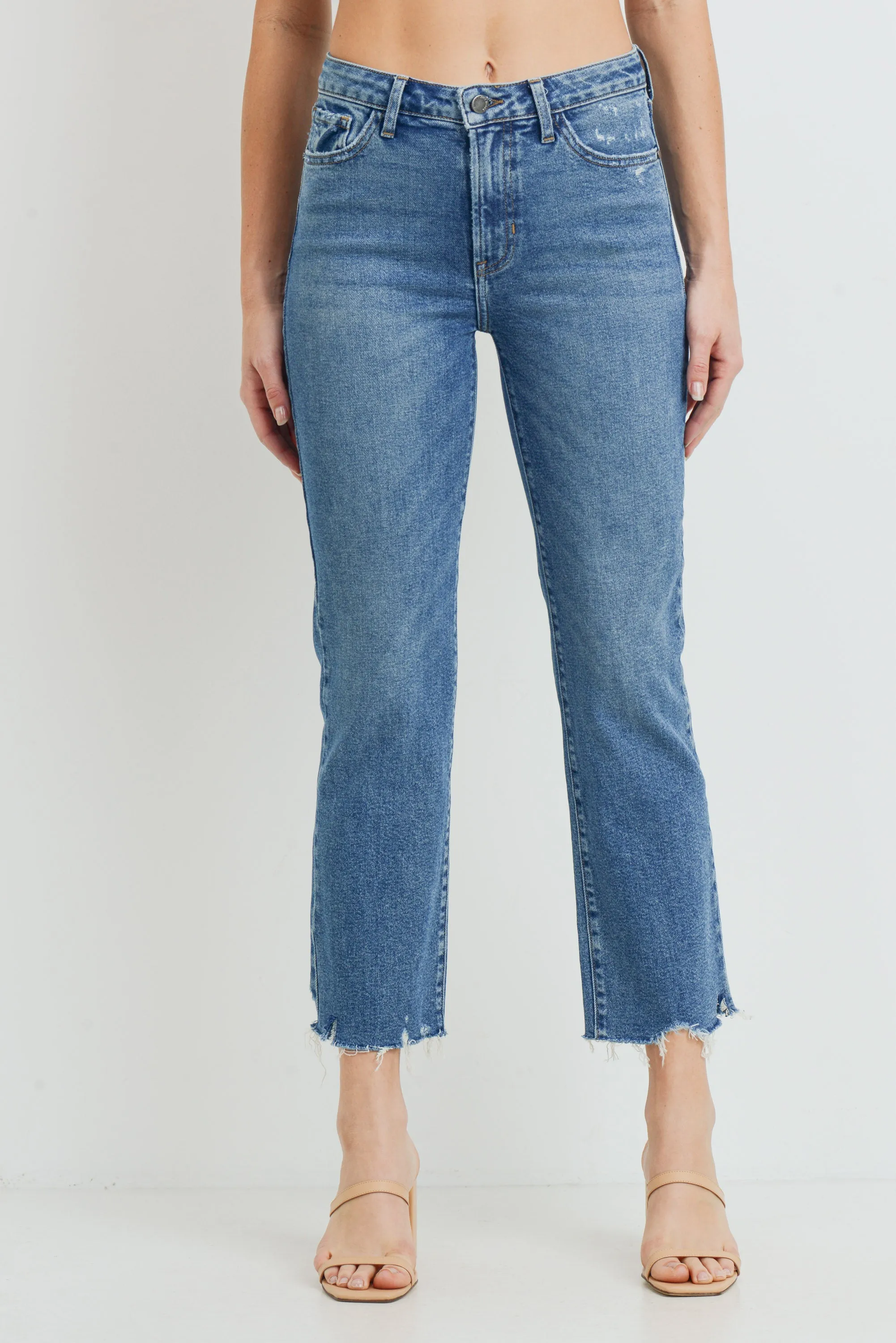 Just Black Denim High Rise Vintage Straight Jeans