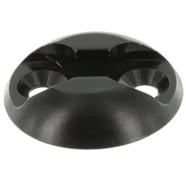 L Track Round Anchor Black Finish