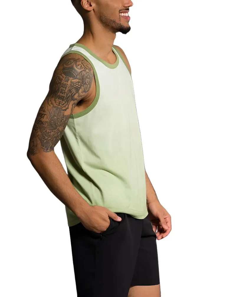 Last Chance! Onzie Flow Yoga Mens Ombre Tank 705 Margarita