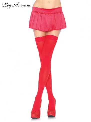 Leg Avenue Opaque Nylon Thigh High  6672