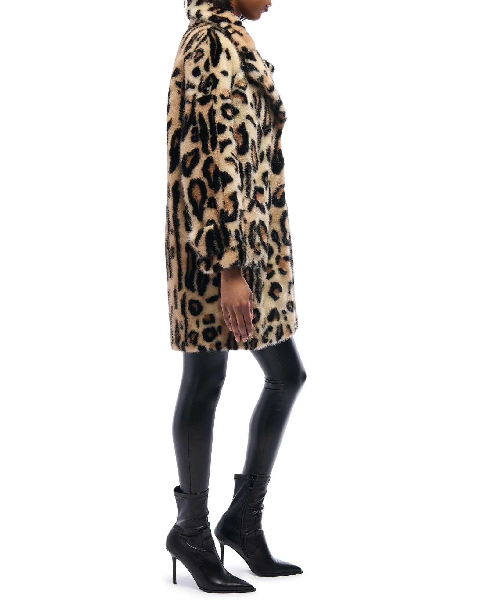 LEO-FUR LEOPARD FAUX FUR JACKET