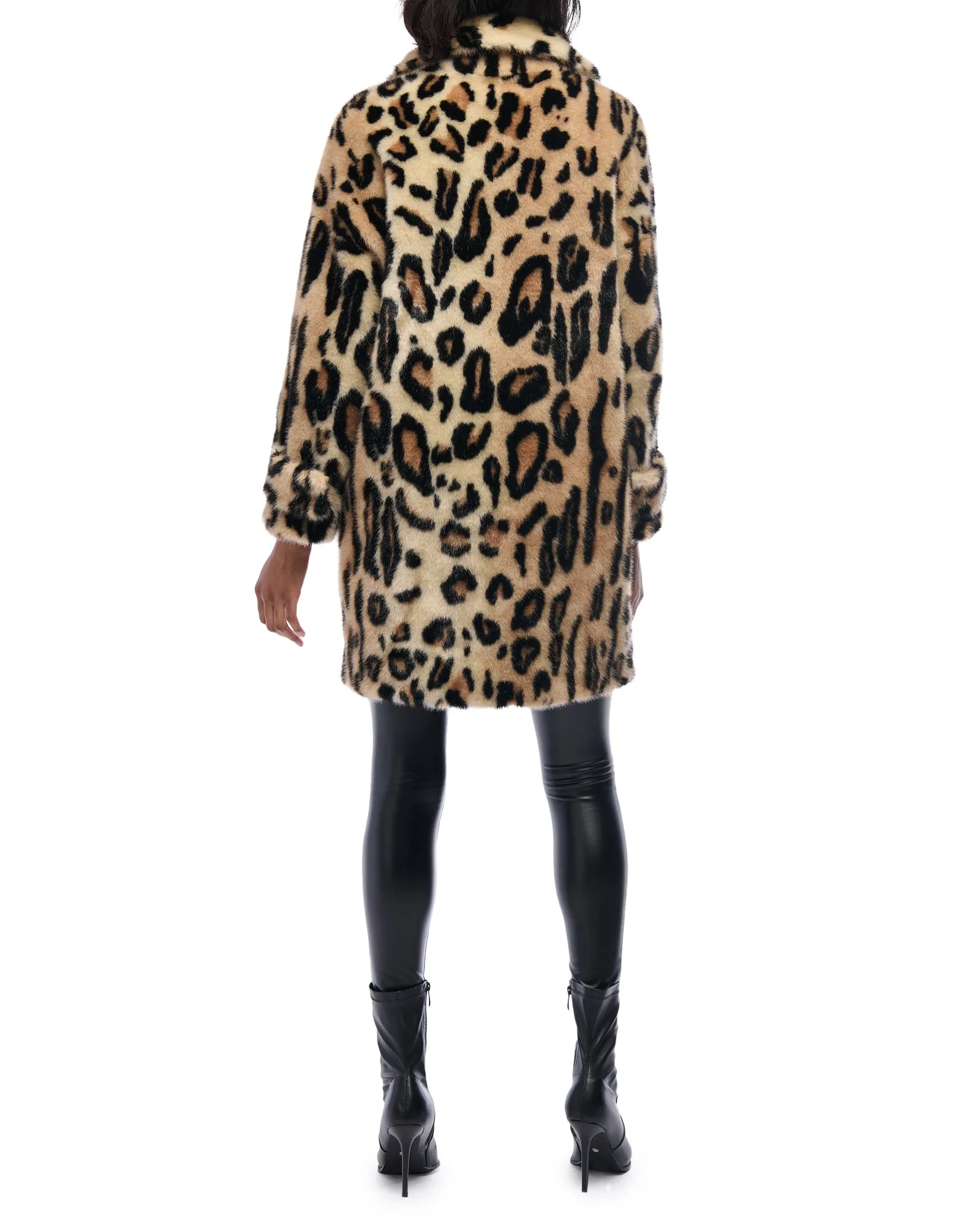 LEO-FUR LEOPARD FAUX FUR JACKET