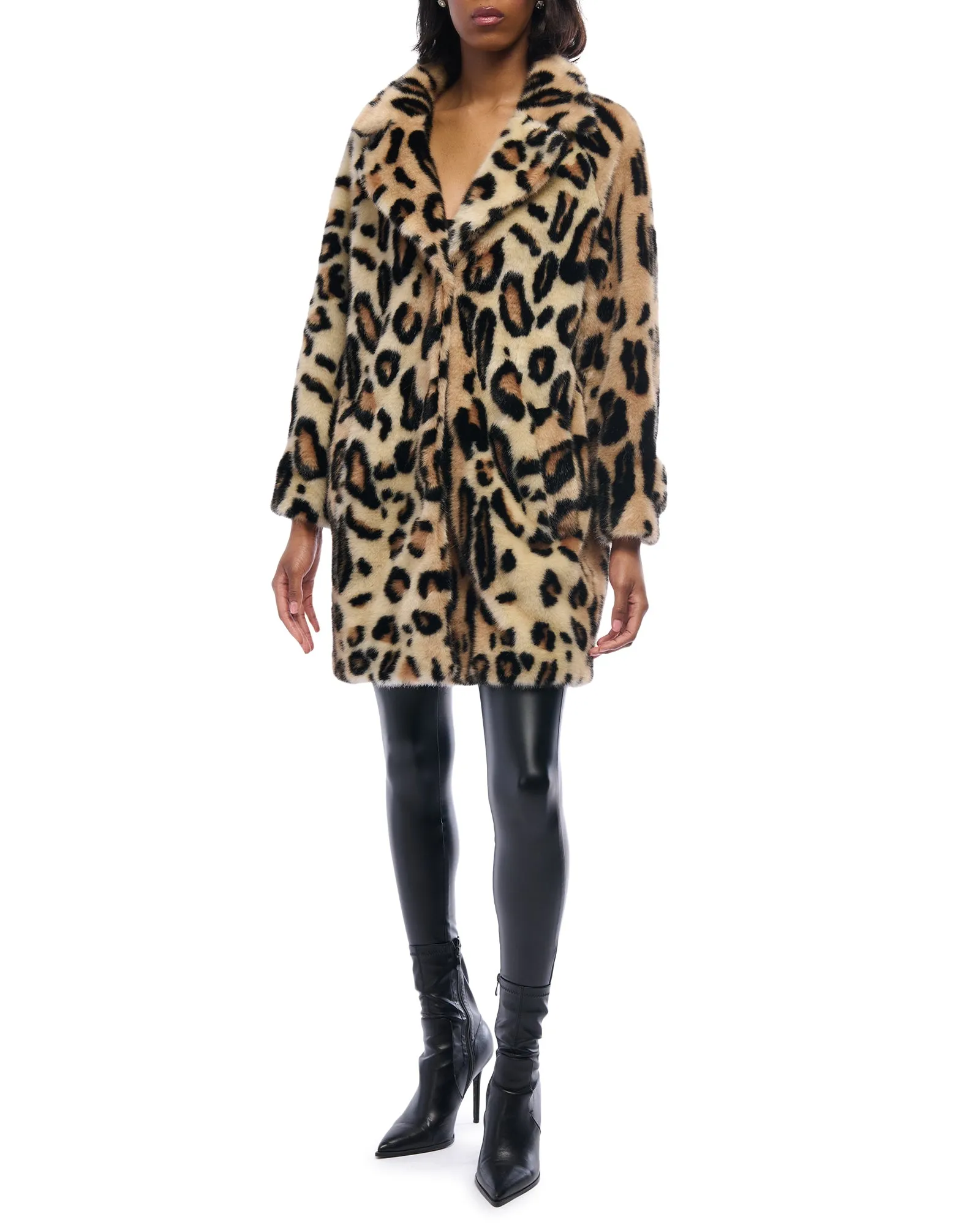 LEO-FUR LEOPARD FAUX FUR JACKET