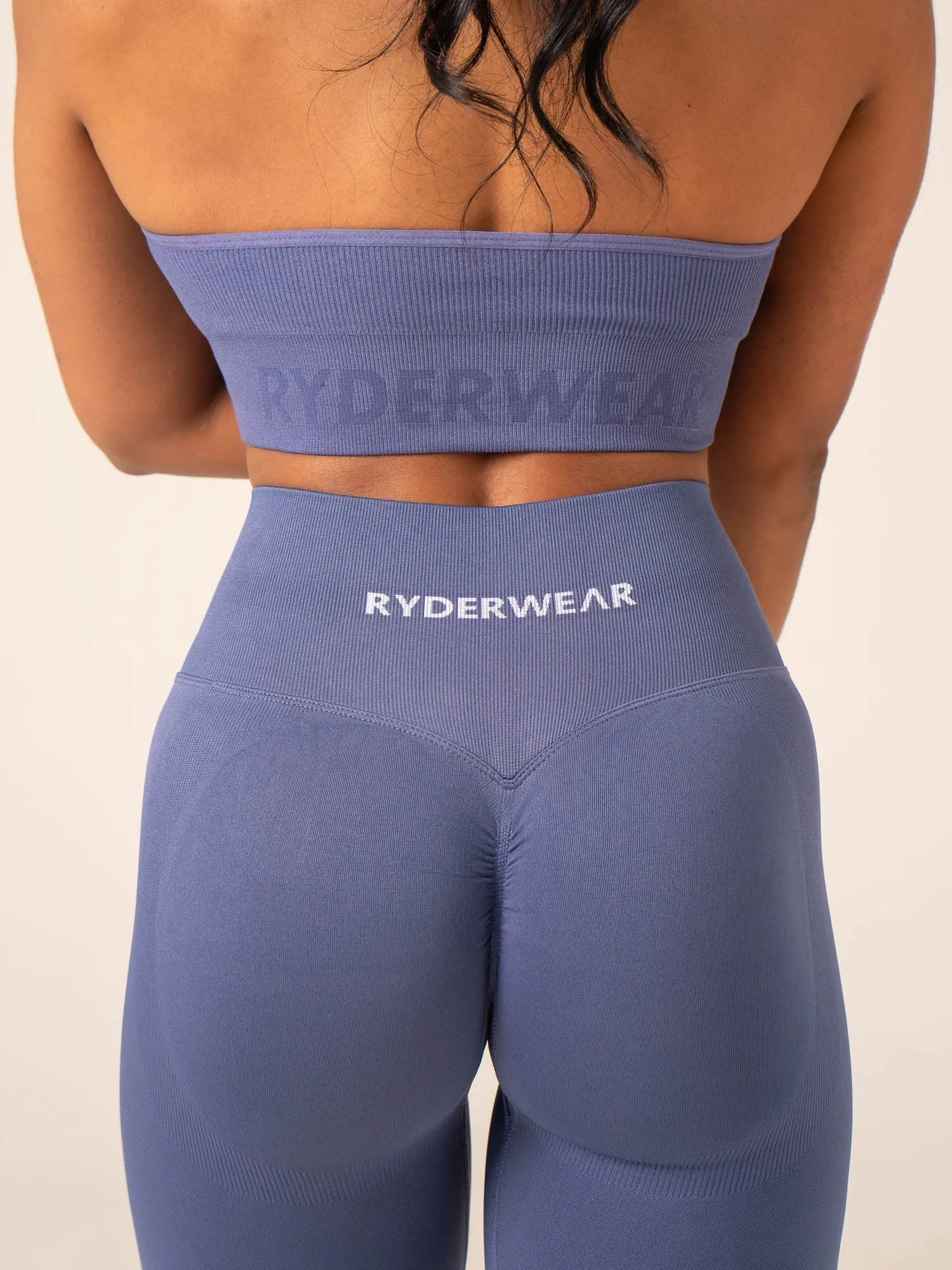 Lift BBL Scrunch Seamless Leggings - Denim Blue