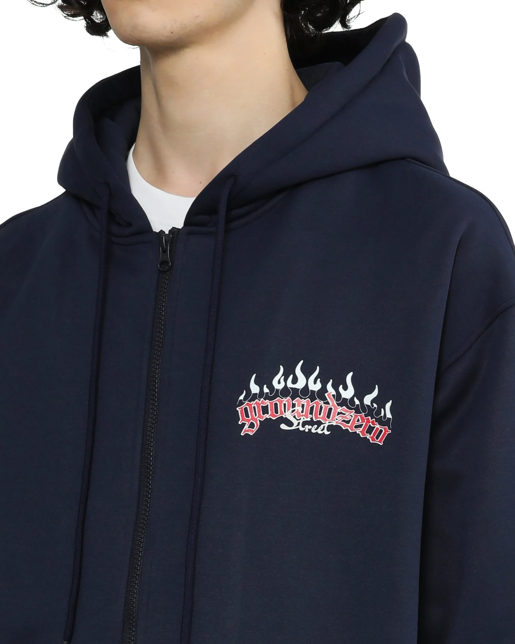 Logo-printed Zip-up Jacket