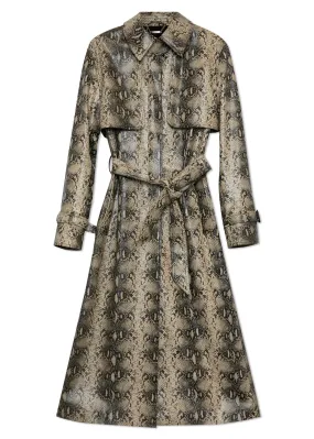 Loretta Trench Coat (Macadamia Python)