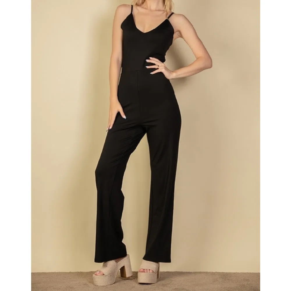 Lucia V-Neck Cami Jumpsuit