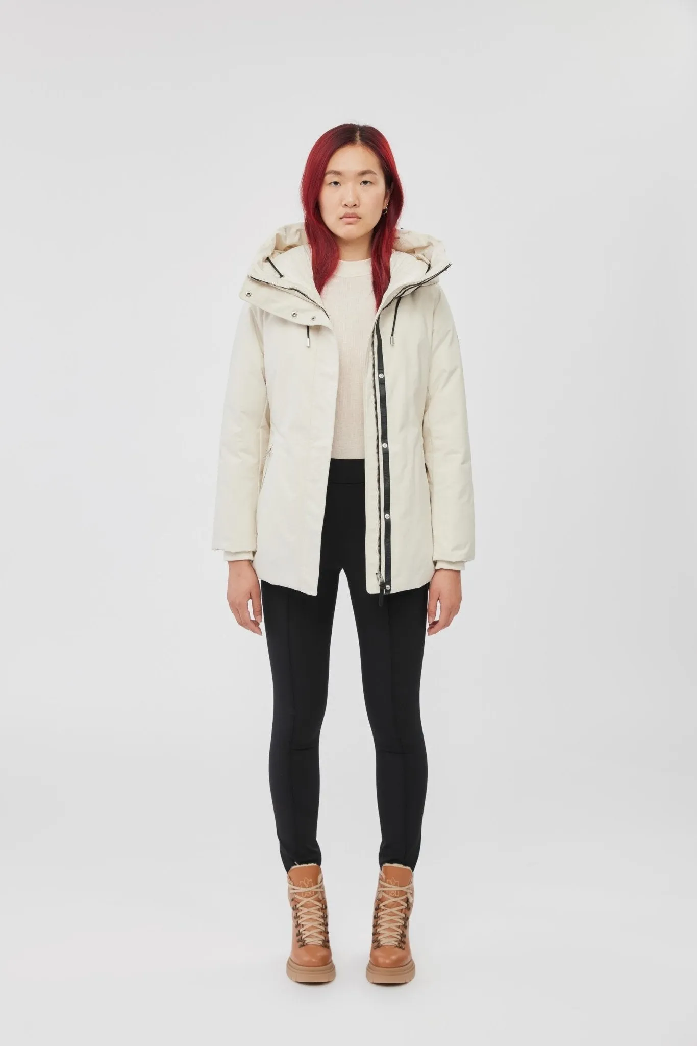 MACKAGE JENI-F - Down Parka With Removable Bib And Natural Fur