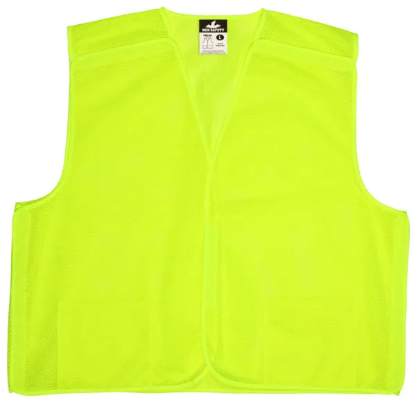 MCR Safety Lime Green, Mesh, Breakaway X4