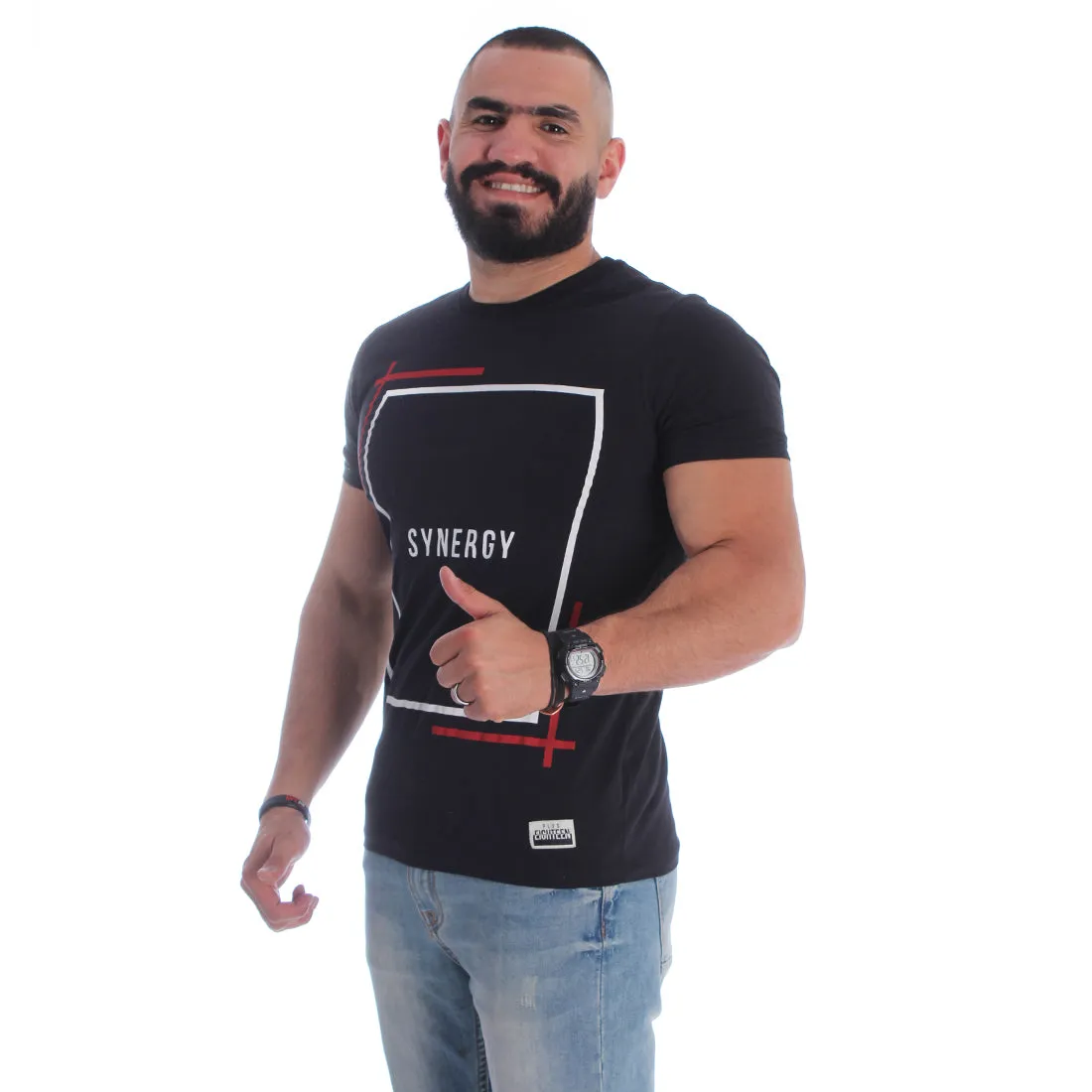 Men T-shirt- black / made in Turkey -3316