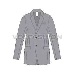 Mens 2 Buttoned Sport Blazer