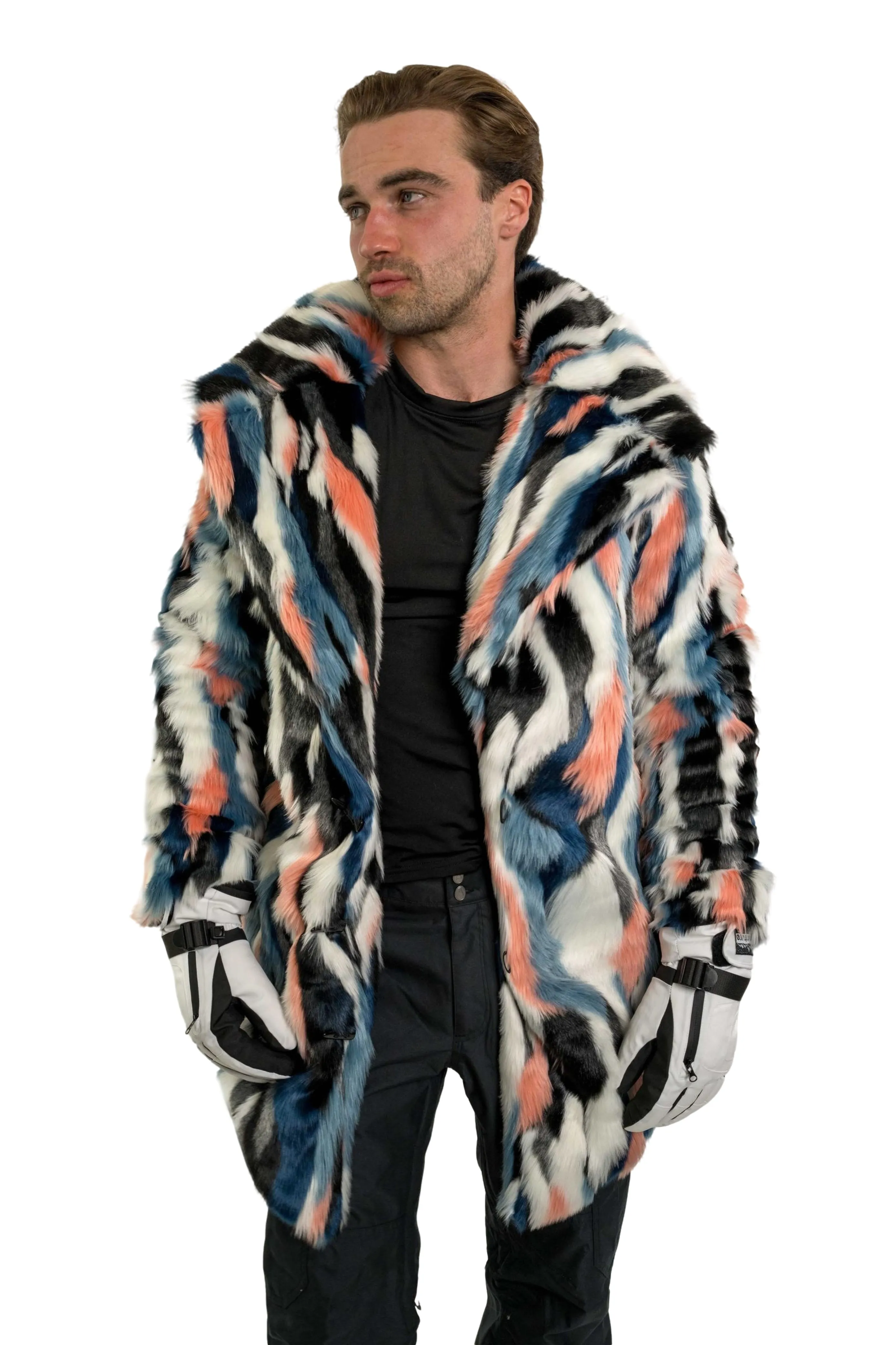 Men's Duke Coat in "Funky Zebra"