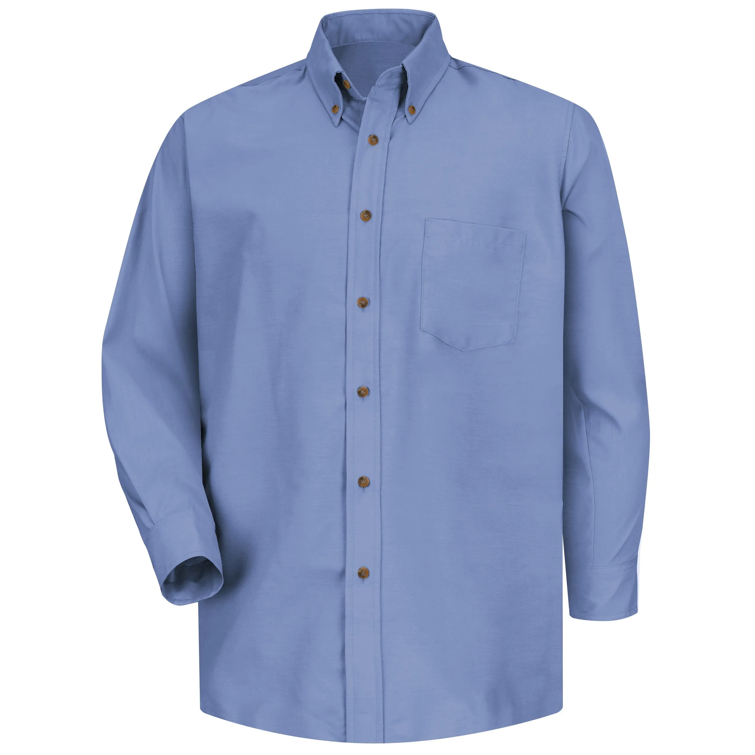 Men's Long Sleeve Poplin Dress Shirt SP90 - Light Blue