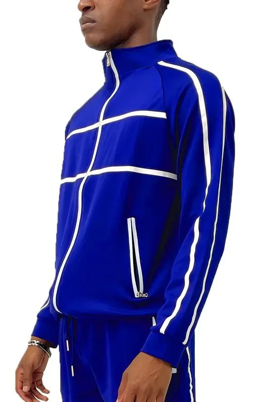 Mens Tape Stripe Track Jacket