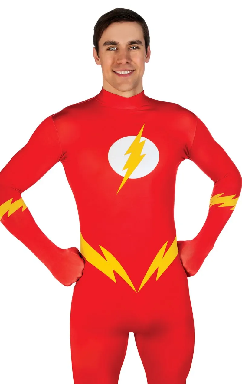 Mens The Flash Second Skin Costume