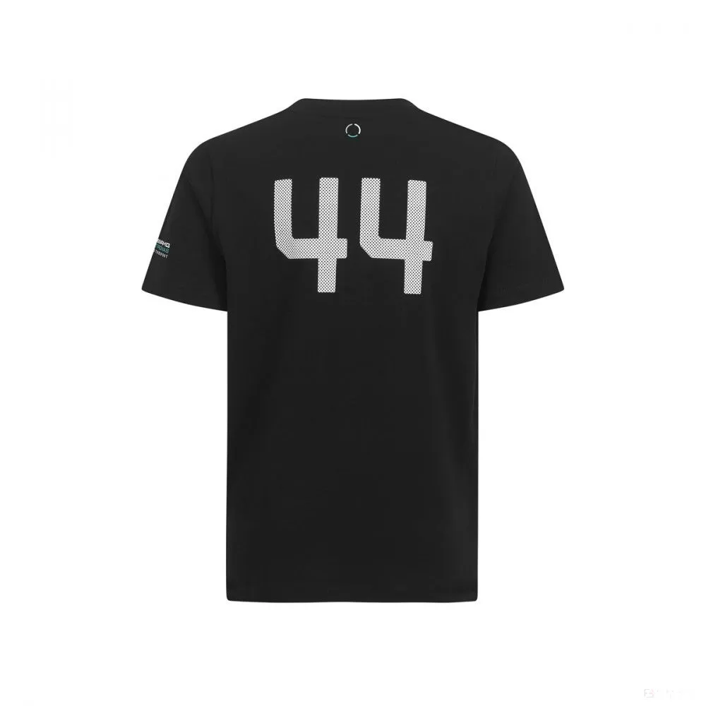 Mercedes Kids T-shirt, Lewis Hamilton #44, Black, 2019