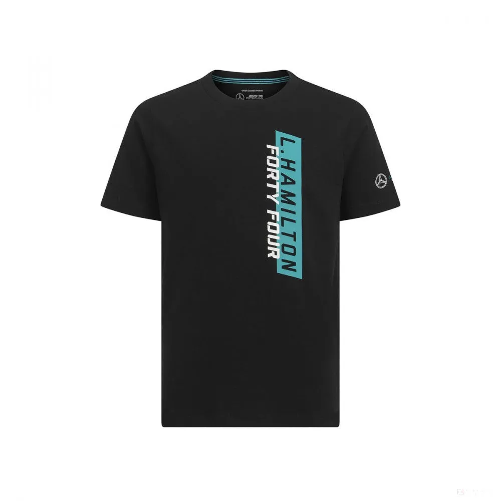 Mercedes Kids T-shirt, Lewis Hamilton #44, Black, 2019